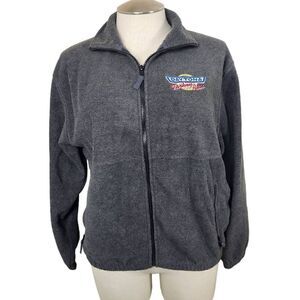 Sierra Pacific Outdoors Daytona Turkey Run fleece full zip jacket gray medium